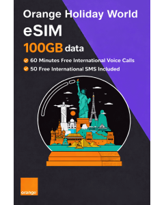 100GB Orange Holiday World eSIM