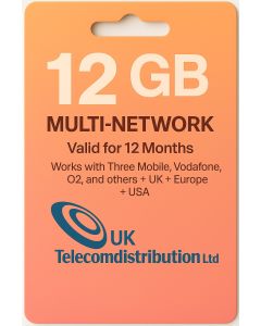 12GB Multi-Network Data SIM – Valid for 12 Months