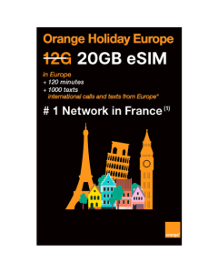 Travel with Orange Holiday Zen eSIM - 20GB, Unlimited Europe Calls