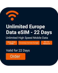 Unlimited Europe Data 22 days