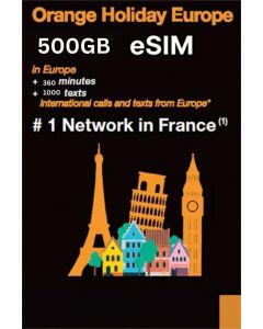  Orange Holiday 500GB European eSIM