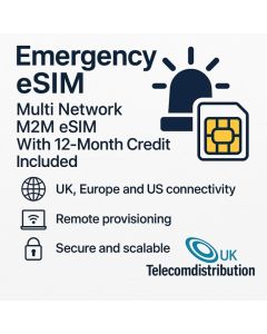 Emergency eSIM - Multi Network M2M eSIM With 12-Month Credit Included