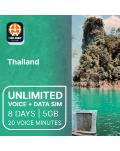 UNLIMITED THAILAND 8-DAY DATA eSIM 5GB HIGH SPEED DATA