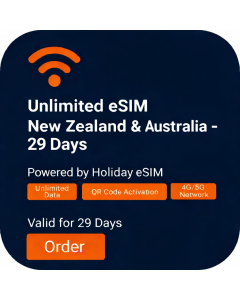 Unlimited eSIM New Zealand & Australia - 29 Days