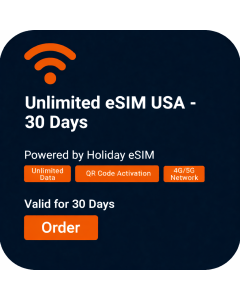  Unlimited eSIM USA - 30 Days 