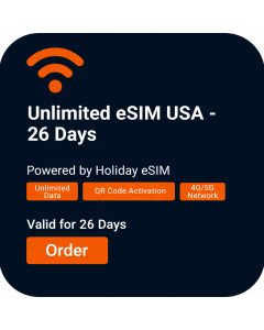 Unlimited eSIM USA - 26 Days